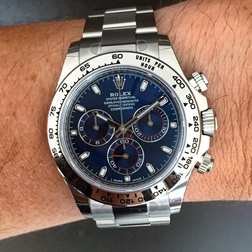 Rolex daytona fond bleu prix Clearance