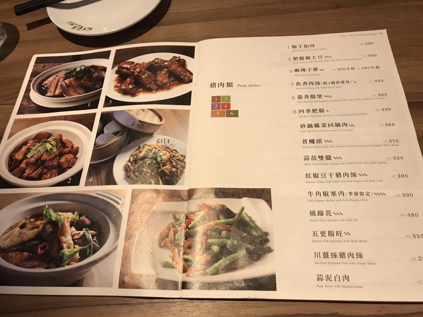 KiKi餐廳菜單