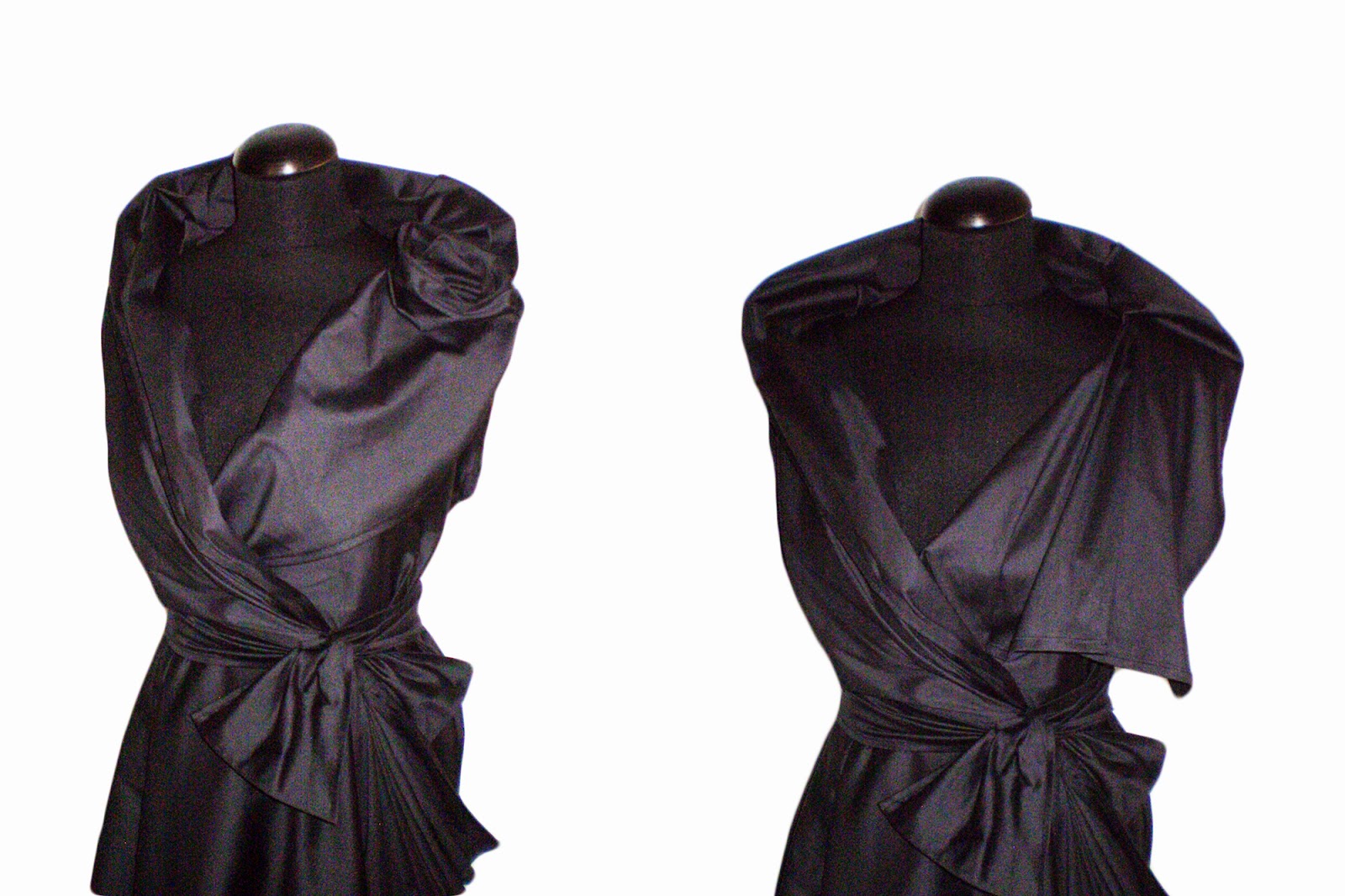 blog DD: Black and grey wrap asymmetric artistic draped Tunic or Dress ...