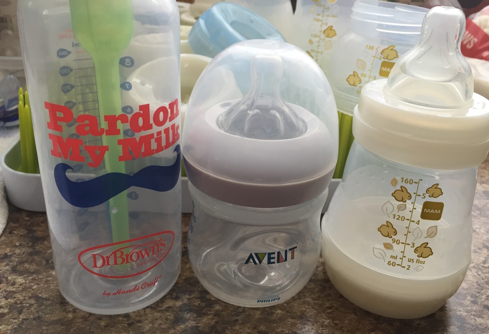 kimmie's craft corner Bottle Review of Dr. Brown, Avent and Mam