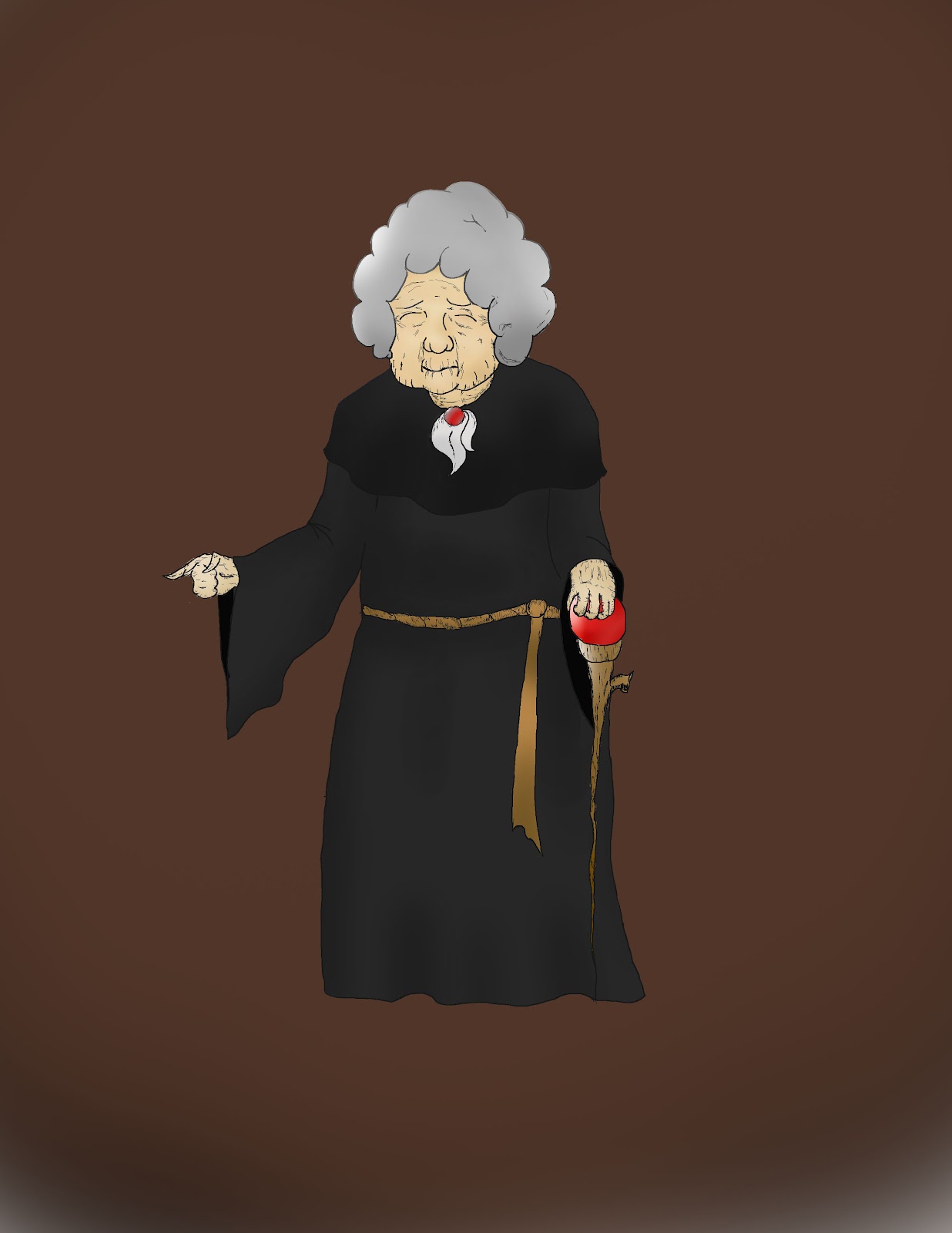 Ryvius VenderVill: color study of witch/old lady