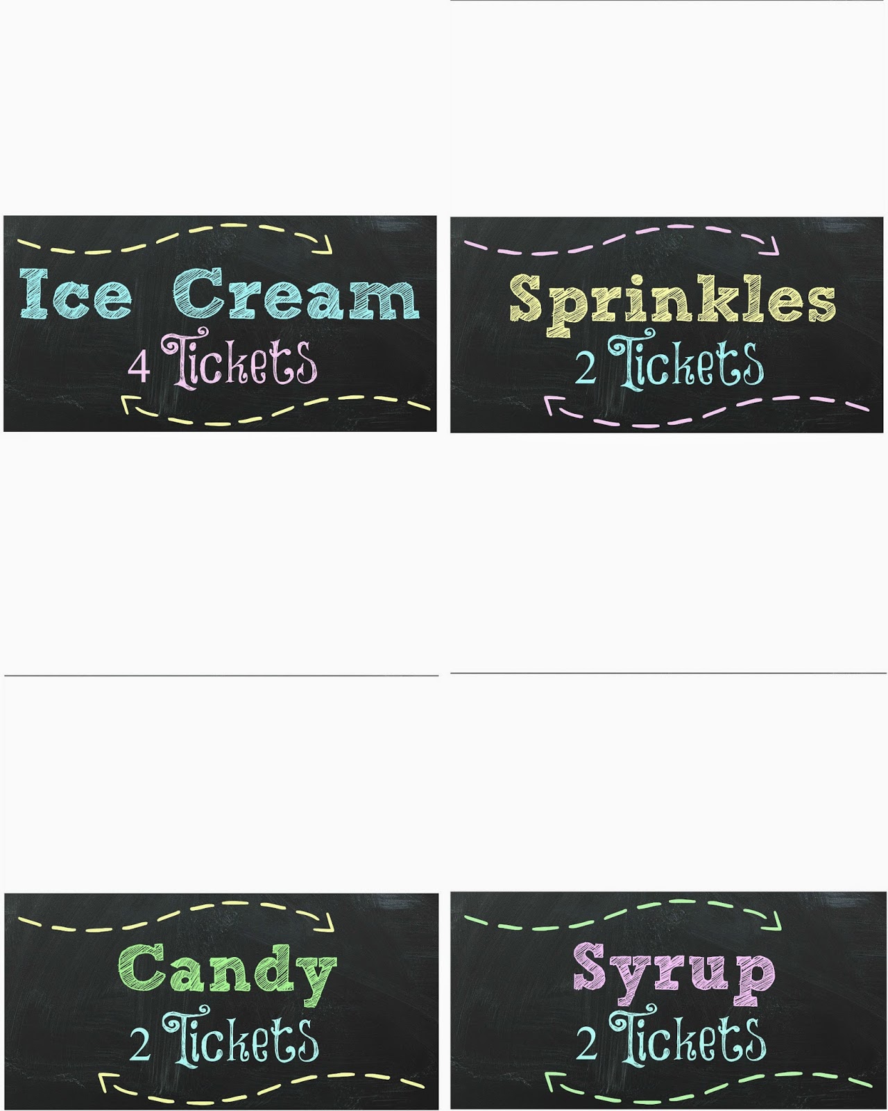 Ice Cream Sundae Free Printables