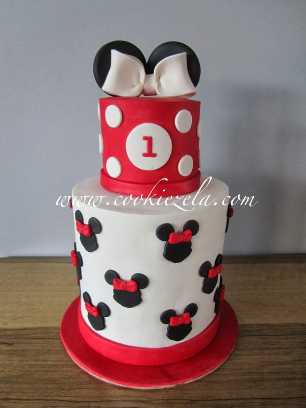 Butik Pasta, Kurabiye ve Cupcake�ler Minnie Mouse 1 Yas Pastasi