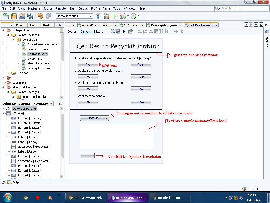 Belajar Java : Membuat Aplikasi Sederhana I (2) | Catatan Syam