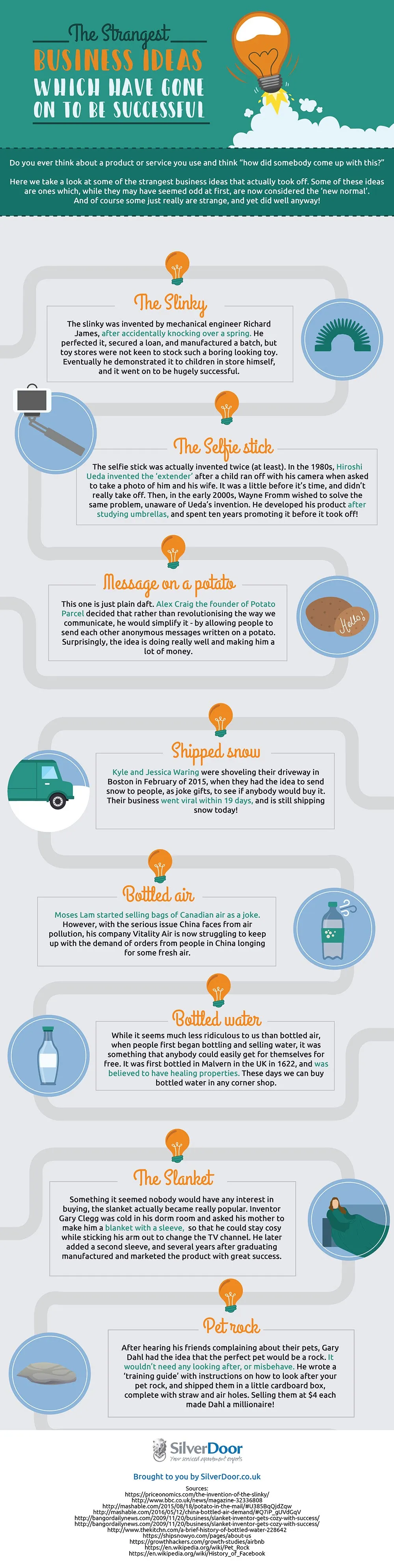 The Strangest Business Ideas Which Have Gone On To Be Successful - #Infographic