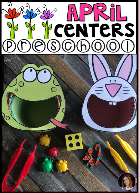 Are you looking for fun and simple thematic centers that you can prep quickly for your preschool classroom? Spring Centers for Preschool April were created for children ages 4-6.