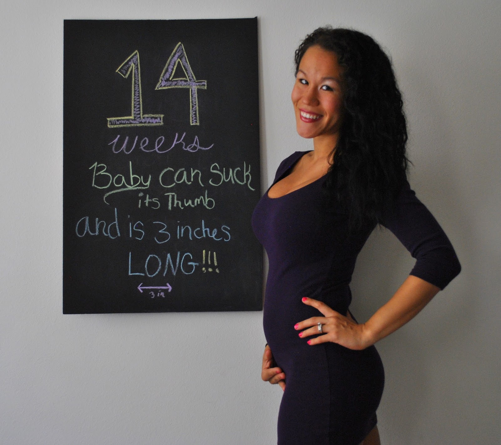 Diary Of A Fit Mommy 14 Weeks Pregnancy Chalkbo