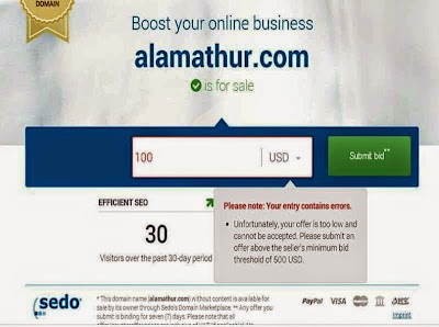 Submit Your Offer For aLamathuR.com