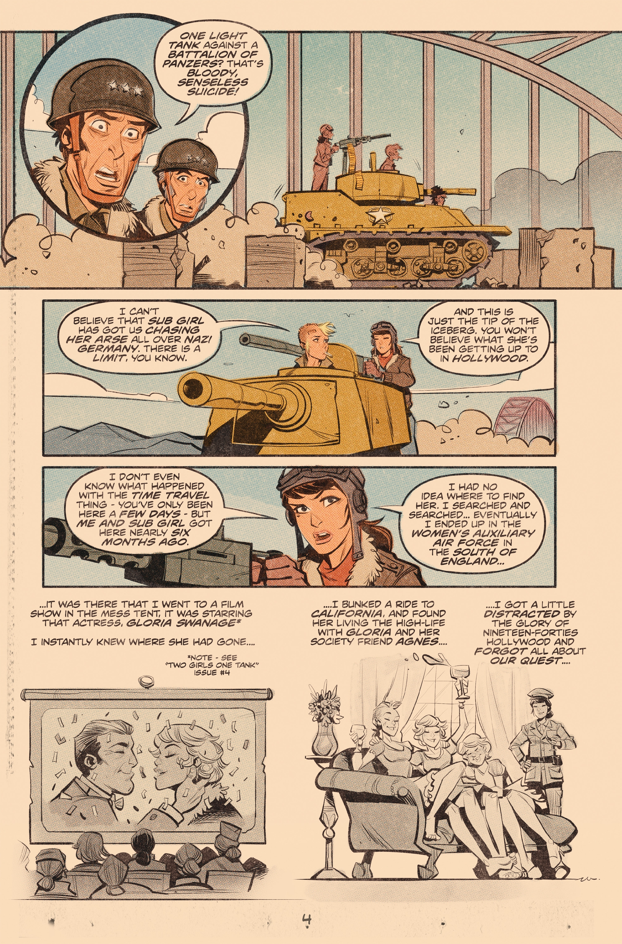 Read online Tank Girl: World War Tank Girl comic -  Issue #3 - 6