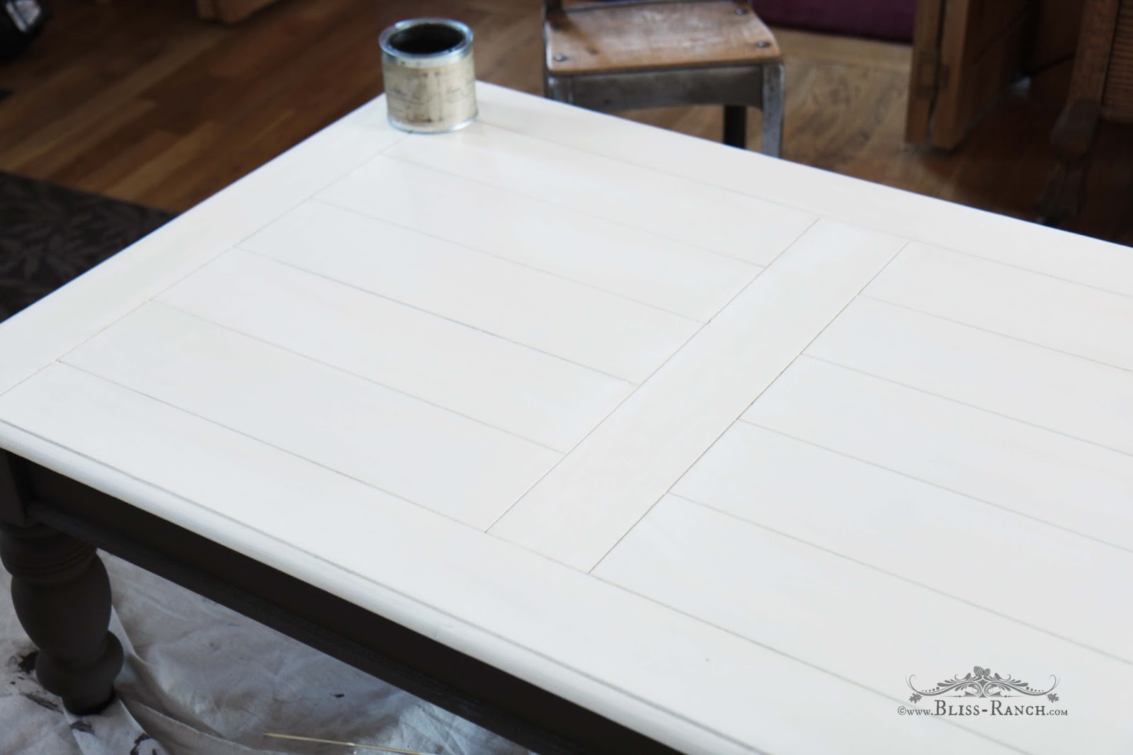 Pine Coffee Table Paint Redo Bliss-Ranch.com