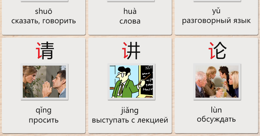 Китайский язык с нуля: Ключ 讠 ("речь")