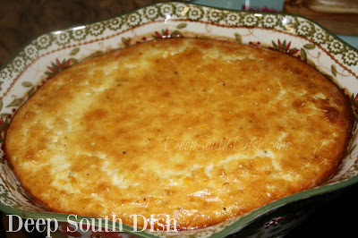 A mix of tender frozen and creamy corn, baked in a savory egg custard.