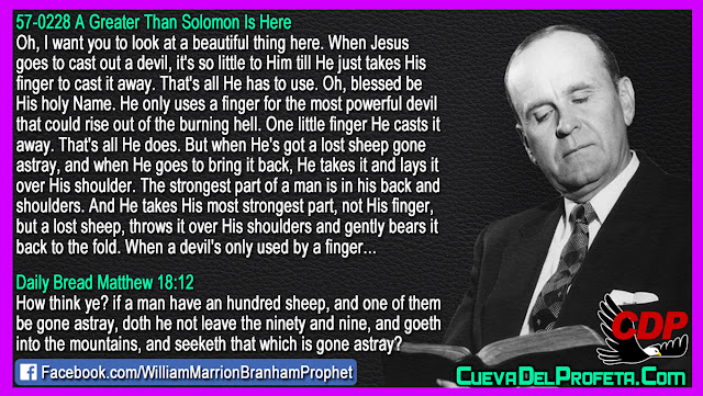 He only uses a finger for the most powerful devil - William Branham Quotes