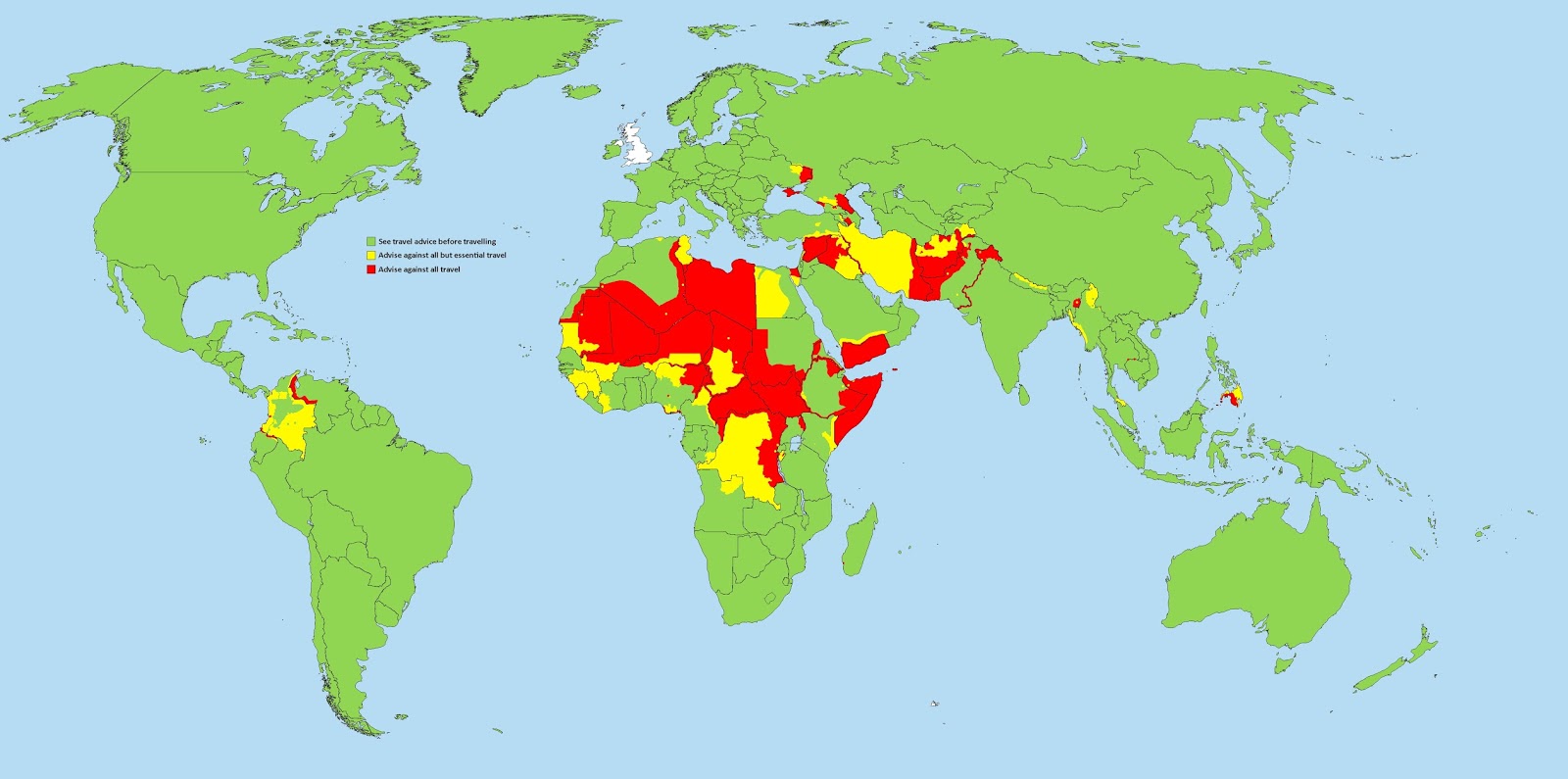 Foreign travel advice of the British Foreign and Commonwealth Office