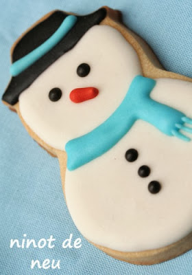 galeta de nadal, galleta de navidad, galeta decorada de nadal, galleta decorada de navidad, galeta ninot de neu, galleta muñeco de nieve