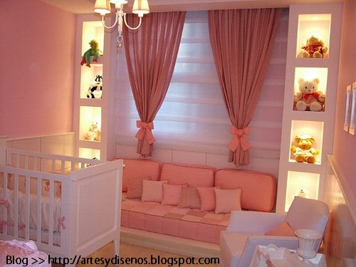 Cortinas para dormitorios de bebes : decoración del hogar, diseño ... Cortinas Dobles decoración