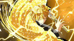 zenitsu kimetsu agatsuma lightning yaiba 4k anime desktop slayer katana mobile ultra kaigaku