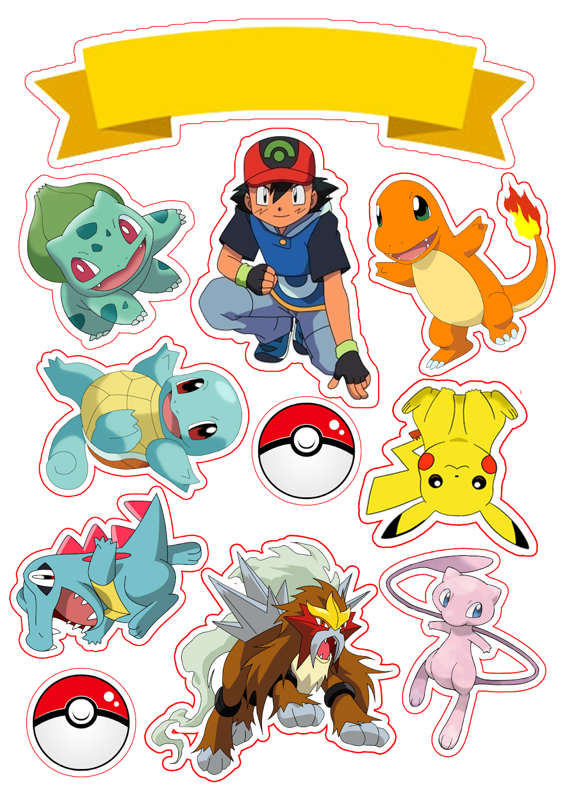 Printable Pokemon Cake Toppers Printable World Holiday Printable Pokemon Cake Toppers Printable World Holiday
