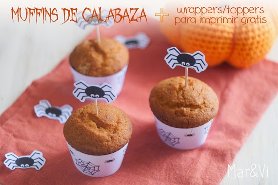 Receta muffins de calabaza para Halloween