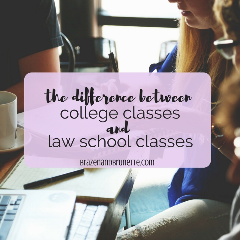 The Difference Between Law School and College Brazen and ⚖