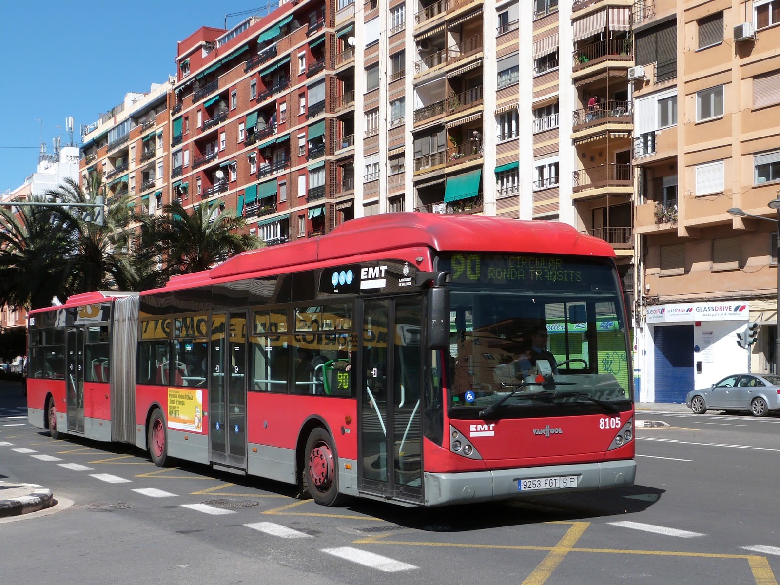 Autobuses de Valencia EMT Valencia, 8.105. Línea 90