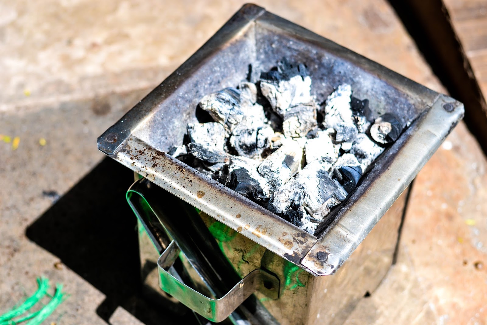 charcoal to roast ethiopian coffee