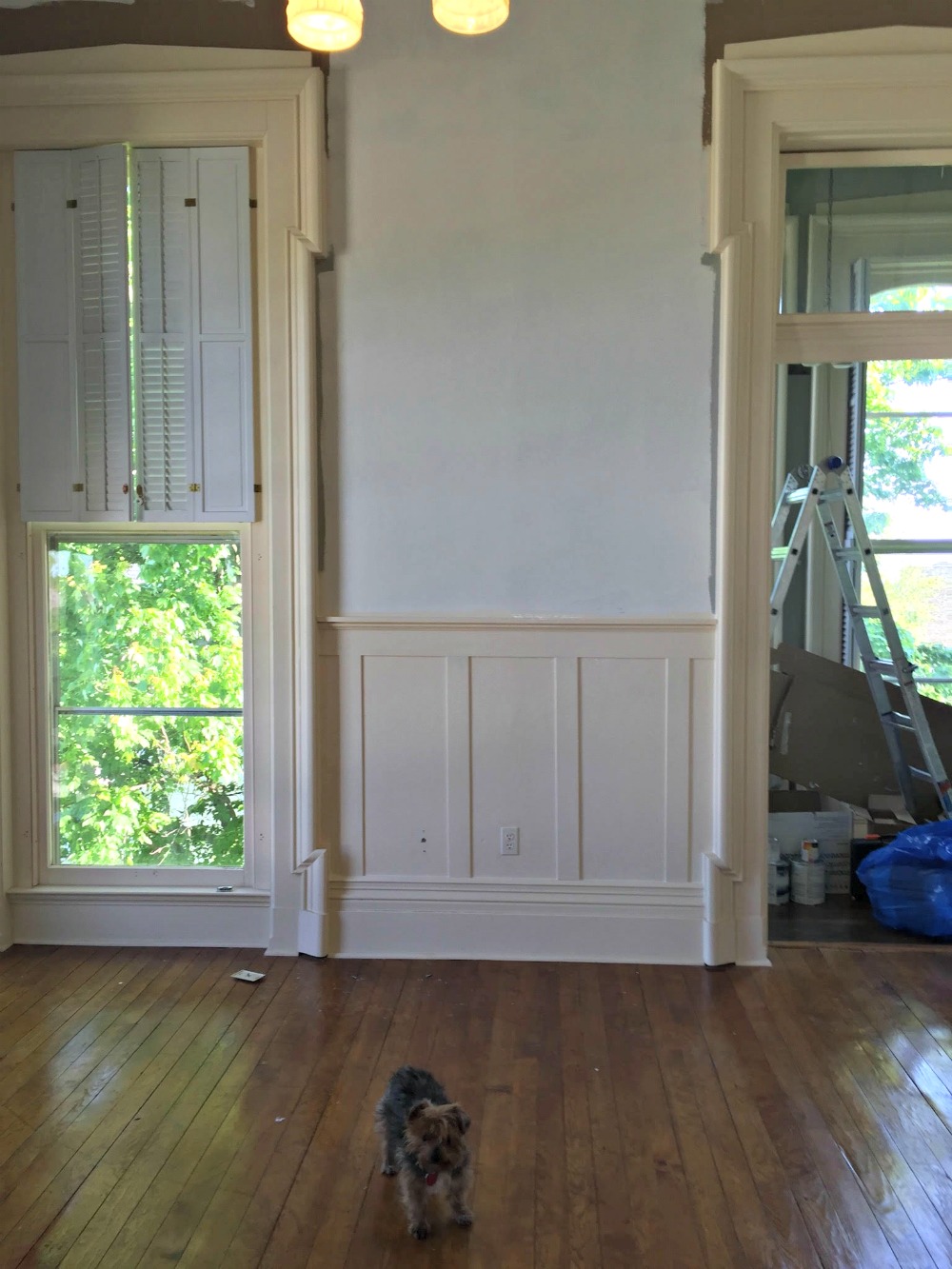 DIY Board and Batten with Hot Glue