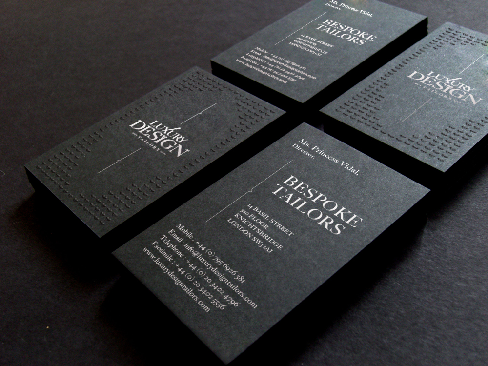 Luxury Business Cards Business Card Tips