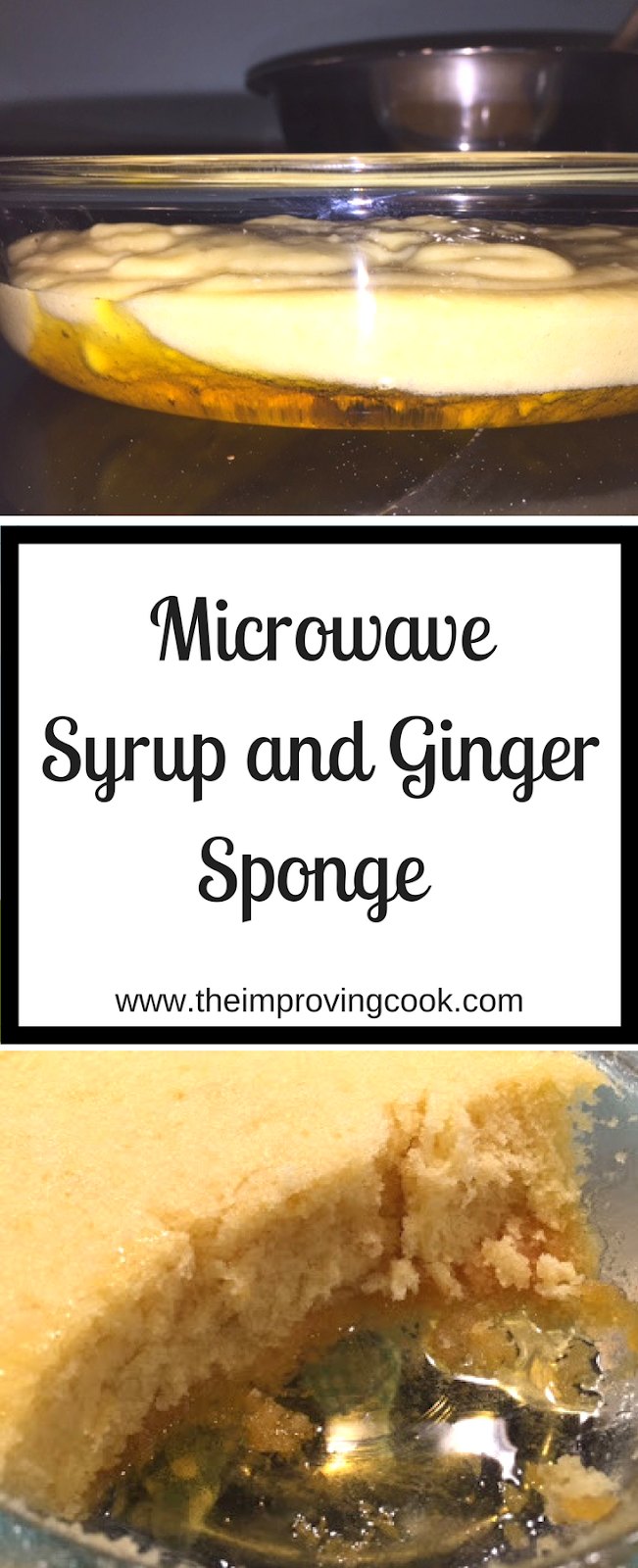 Microwave Syrup and Ginger Sponge Pudding