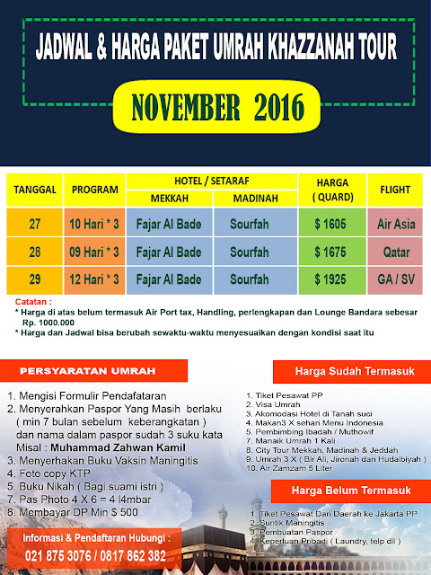 Paket umroh November Binan Tour Paket umroh November Binan Tour