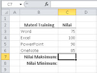 Mengenal Formula pada Excel - Part 12: Fungsi MAX dan MIN