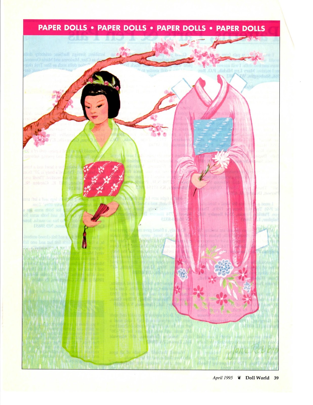 hanbok paper doll