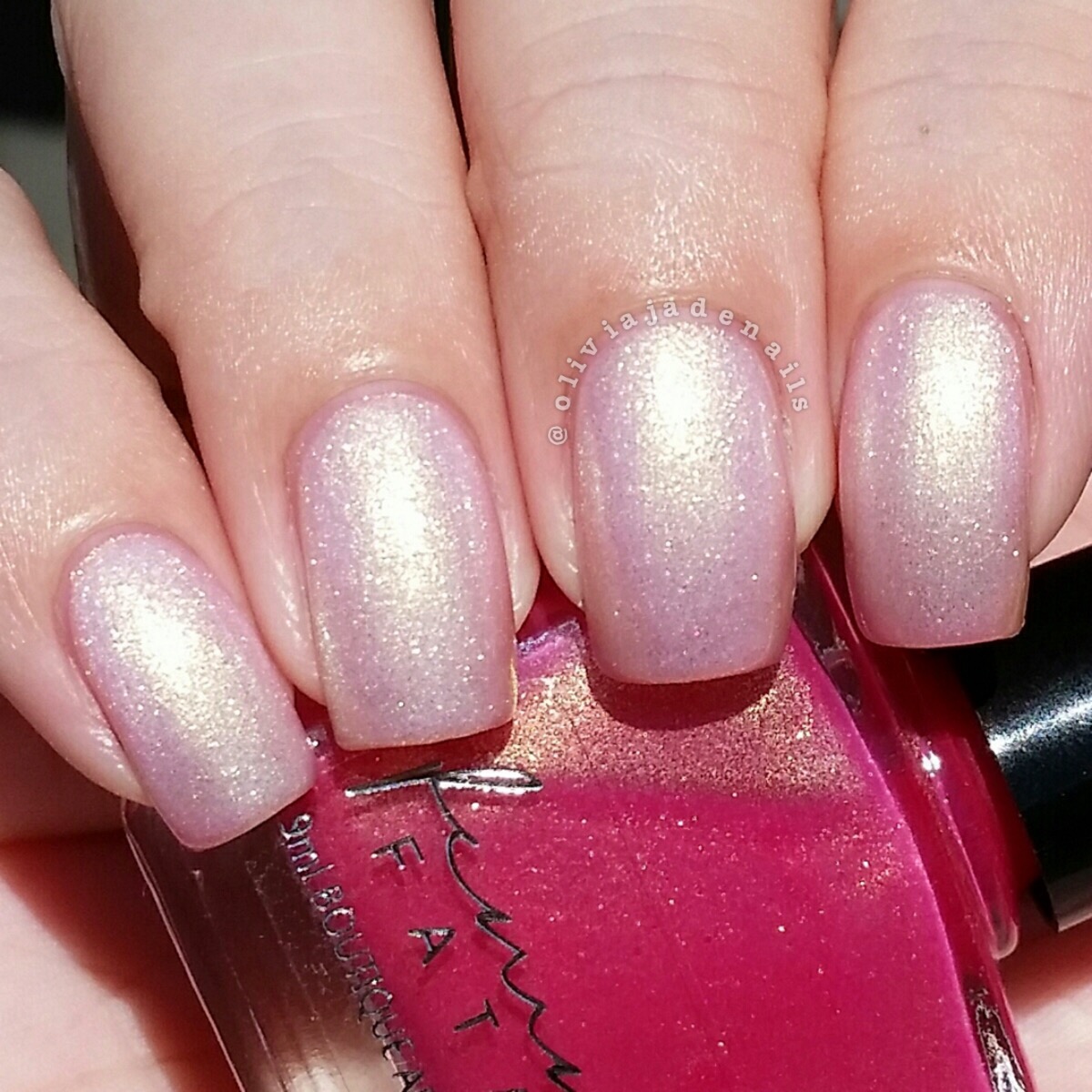 Femme Fatale Cosmetics Love Potion (in hot state) swatched by Olivia Jade Nails