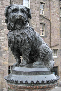 Greyfriars Bobby's statue in Edinburgh