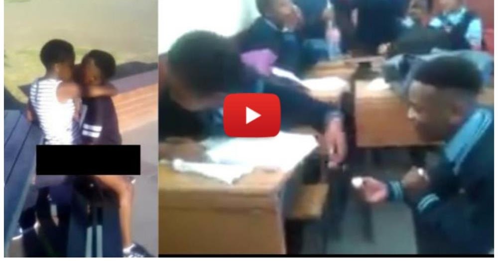 School kids caught in act on a school trip after proposing in class Video