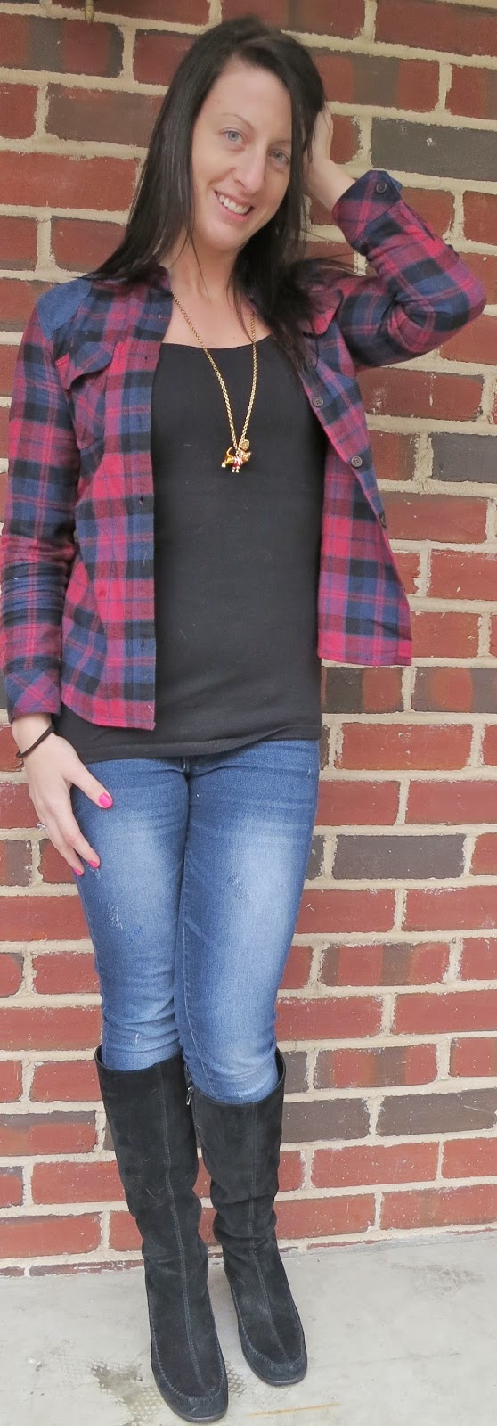 plaid blouse, skinny jeans, flannel, outfit, fashion