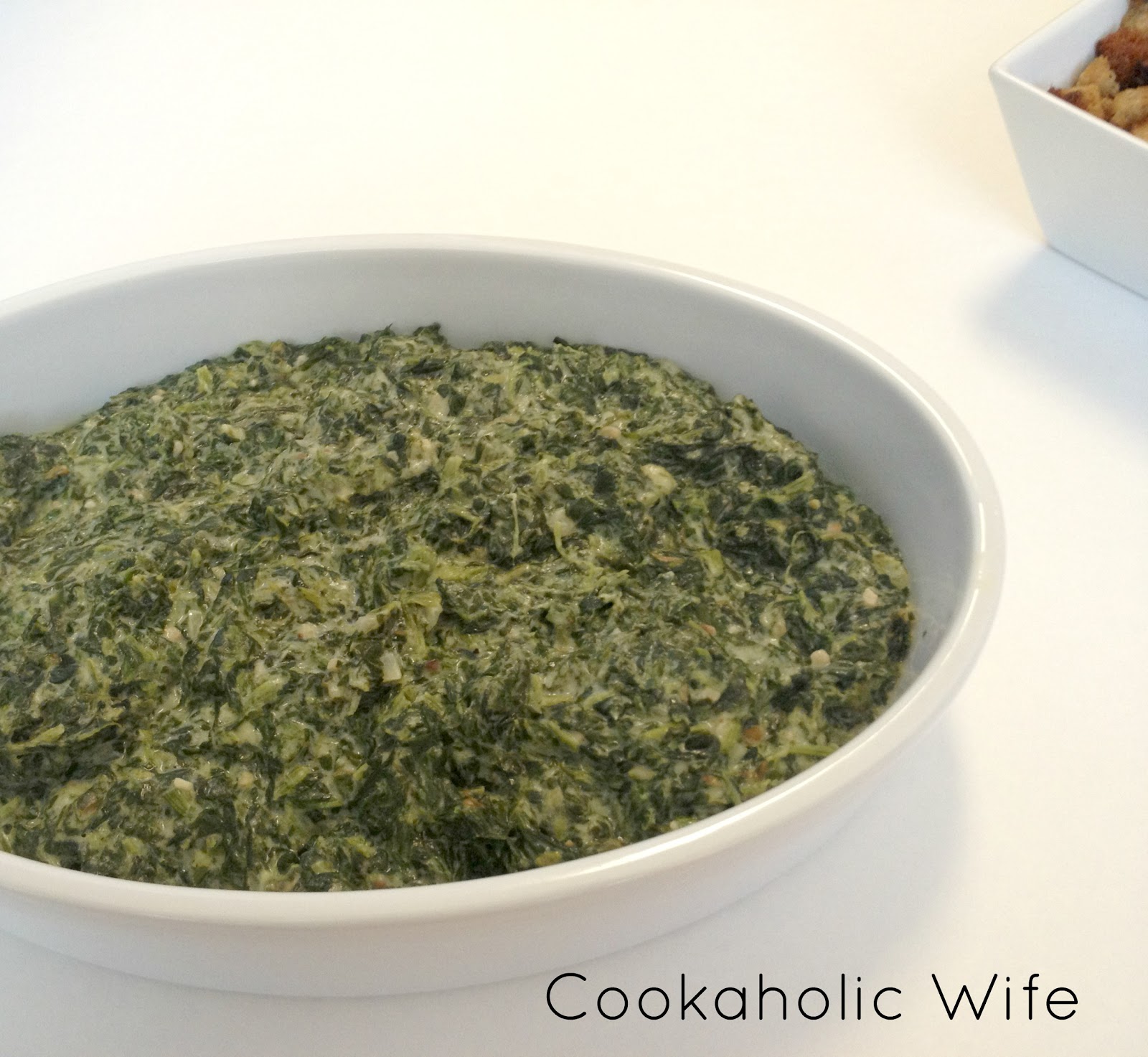 Creamed Spinach - Cookaholic Wife