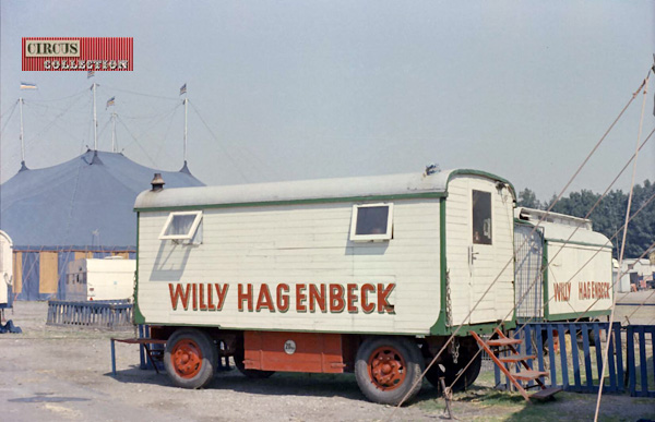 des roulottes habitation du Wiily Hagenbeck Circus 