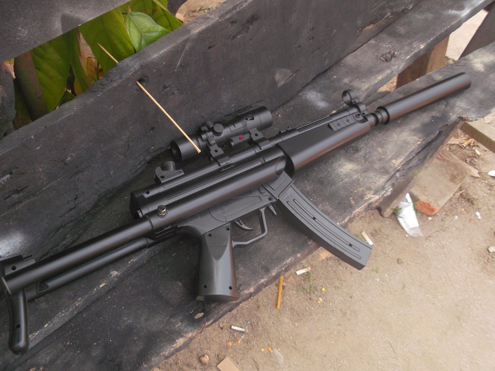 JUAL AIRSOFT GUN SPRING MP5 POPOR TARIK toko online airsoftgun
