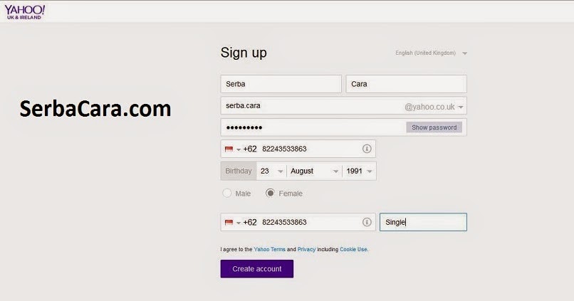 Cara membuat email baru melalui hp
