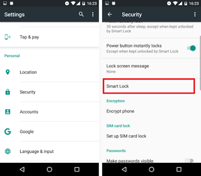 Use Smart Lock On Android