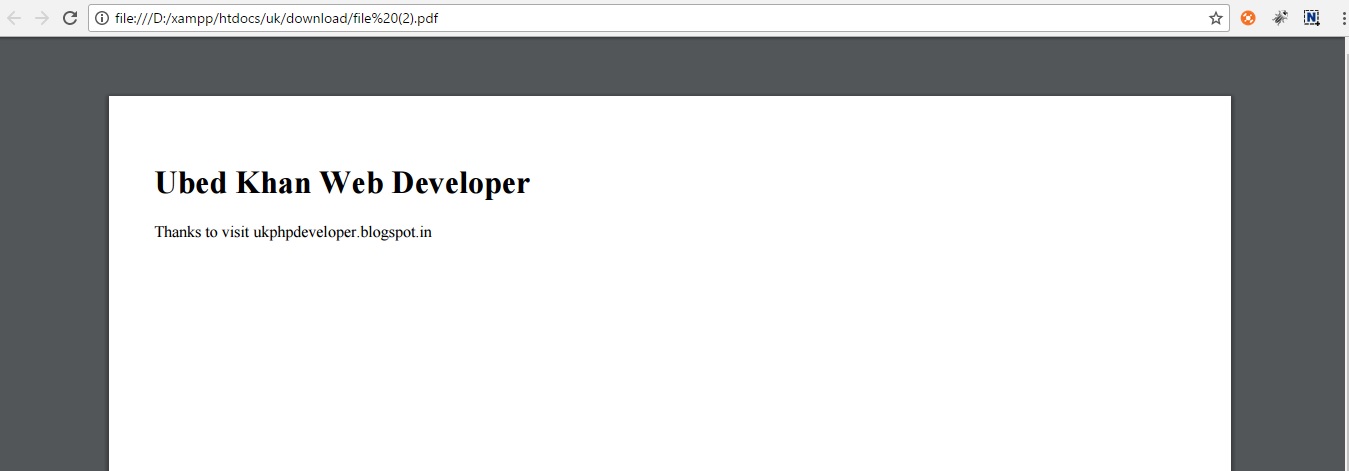 Pdf File In Cakephp