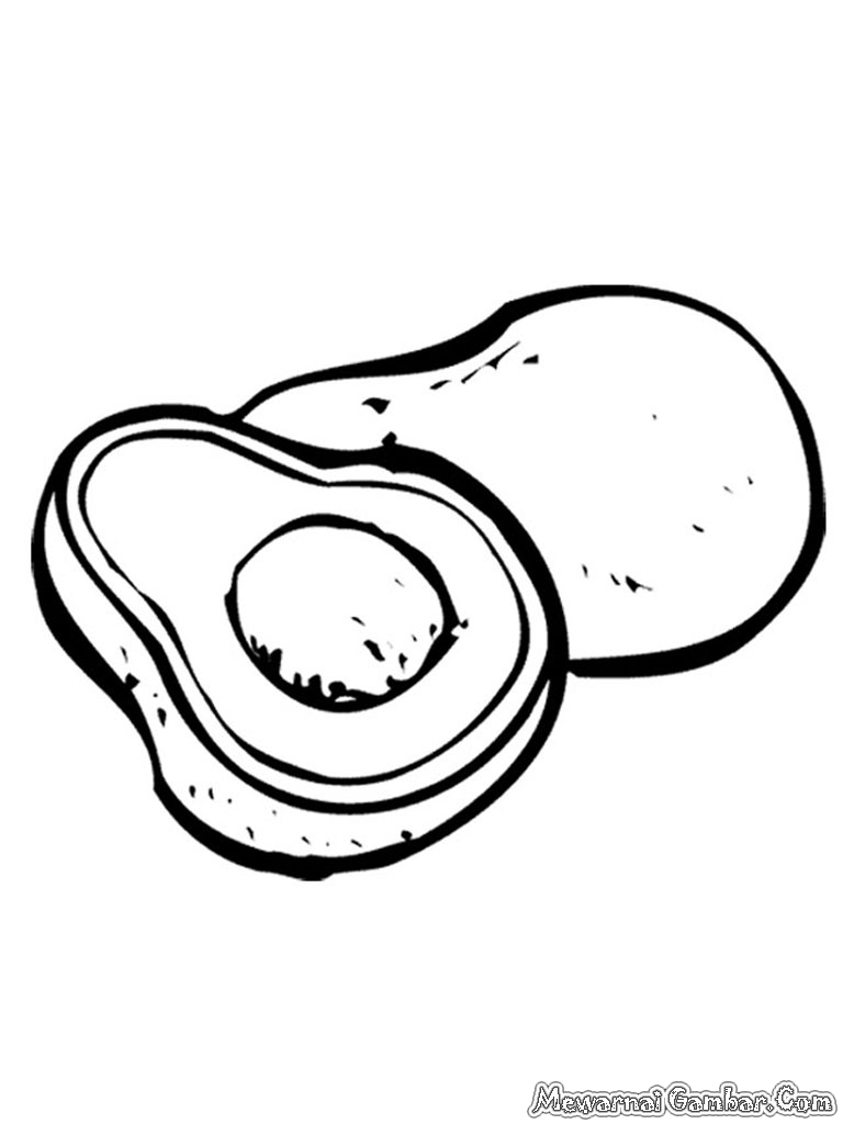 Download Avocado Coloring Page Coloring Pages