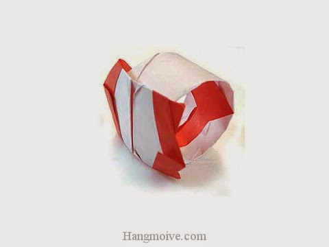 Cách gấp, xếp cái nhẫn bằng giấy origami - Video hướng dẫn xếp hình đồ thời trang - How to fold a Ring