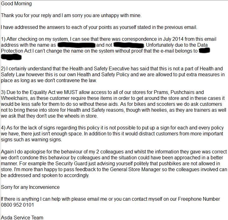 Wolfies Blogs A letter of complaint to Asda... (updated March 2017)