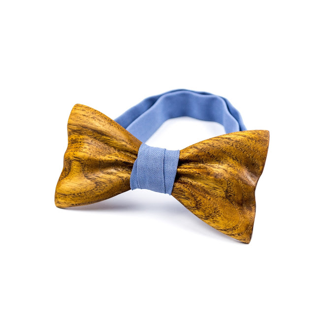 Wooden Bow Tie Classic Handmade Bowtie Wood Accessories Gift for Men