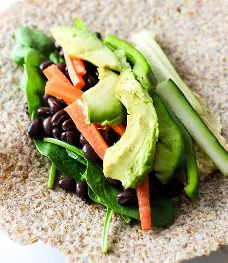 Hummus Vegetable Wrap Hummus Vegetable Wrap