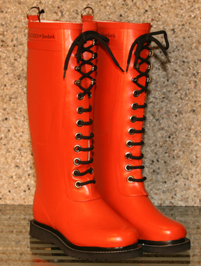 In your back pocket...: Lace-Up Rain Boots