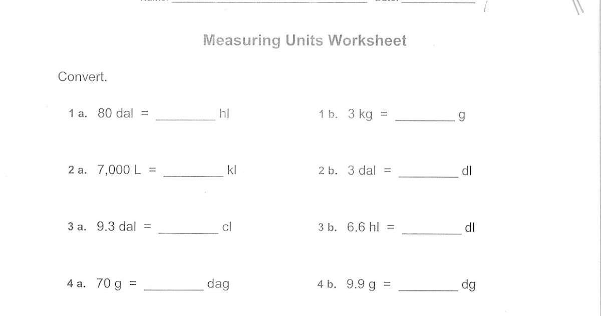 Mrs. White's 6th Grade Math Blog: METRIC PRACTICE (IN CLASS GRADE)