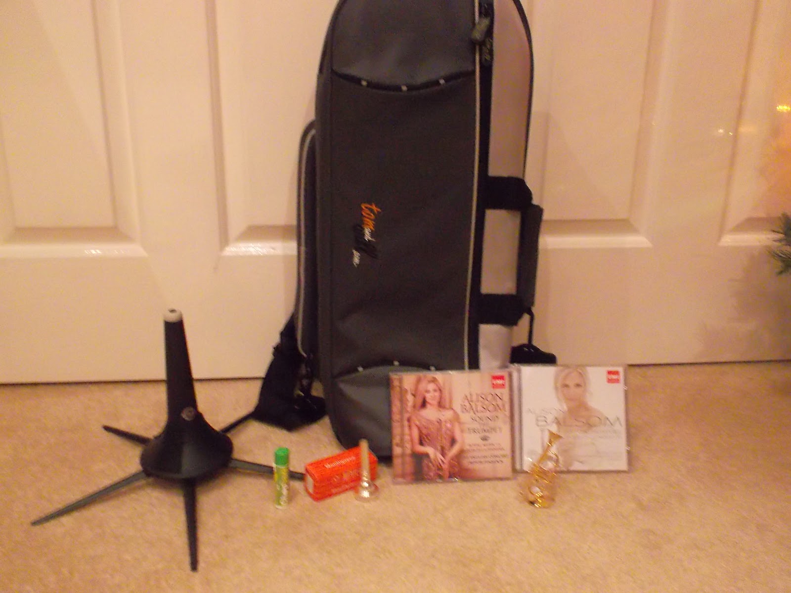 The Trumpet Player Trumpet gifts I received for Christmas